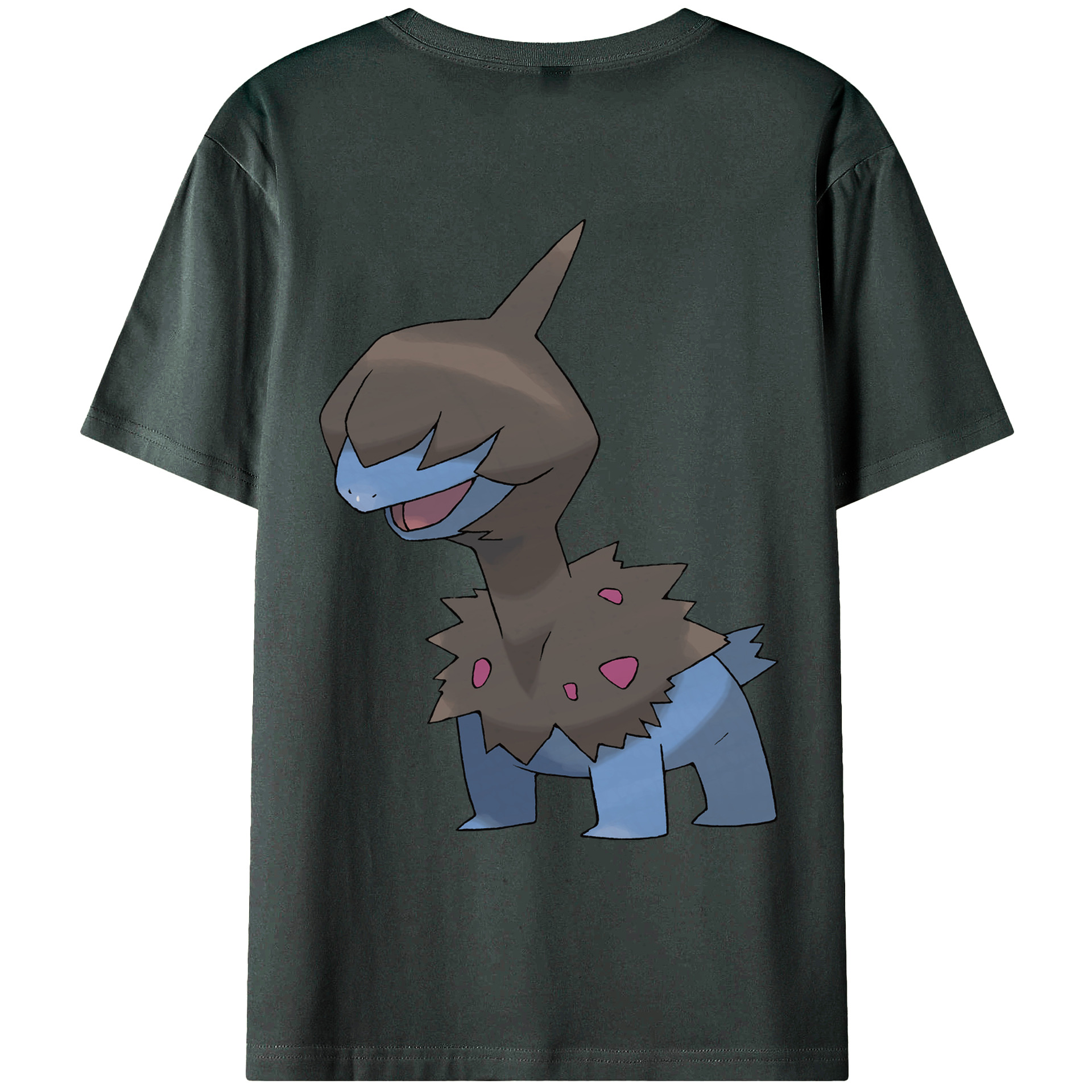 （画像用） ポケットモンスター Pokémon 綿100％ メンズ半袖Tシャツ（バックプリント） 通気性